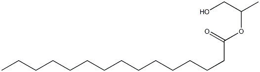 Pentadecanoic acid 2-hydroxy-1-methylethyl ester Struktur