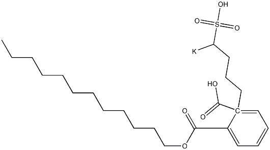 Phthalic acid 1-dodecyl 2-(4-potassiosulfobutyl) ester Struktur