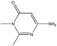 6-Amino-2,3-dimethylpyrimidin-4(3H)-one Struktur