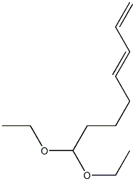 5,7-Octadienal diethyl acetal Struktur