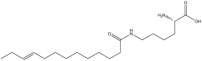 N6-(10-Tridecenoyl)lysine Struktur