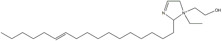 1-Ethyl-2-(11-heptadecenyl)-1-(2-hydroxyethyl)-3-imidazoline-1-ium Struktur