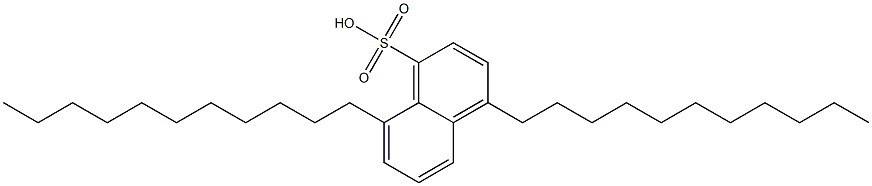 4,8-Diundecyl-1-naphthalenesulfonic acid Struktur