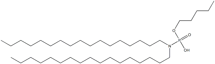 N,N-Diheptadecylamidophosphoric acid hydrogen pentyl ester Struktur