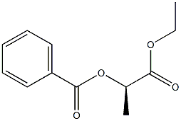 Benzoic acid (R)-1-(ethoxycarbonyl)ethyl ester Struktur