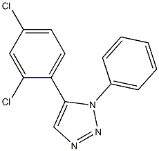 1-Phenyl-5-(2,4-dichlorophenyl)-1H-1,2,3-triazole Struktur