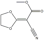 Cyano(1,3-dioxolan-2-ylidene)acetic acid methyl ester Struktur