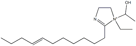 1-Ethyl-1-(1-hydroxyethyl)-2-(7-undecenyl)-2-imidazoline-1-ium Struktur