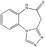 4H-[1,2,4]Triazolo[4,3-a][1,5]benzodiazepine-5(6H)-thione Struktur