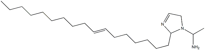 1-(1-Aminoethyl)-2-(7-heptadecenyl)-3-imidazoline Struktur