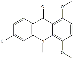 1,4-Dimethoxy-6-chloro-10-methylacridin-9(10H)-one Struktur