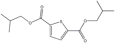 Thiophene-2,5-dicarboxylic acid diisobutyl ester Struktur