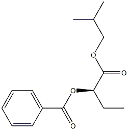 [R,(-)]-2-Benzoyloxybutyric acid isobutyl ester Struktur