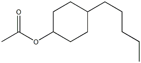 Acetic acid 4-pentylcyclohexyl ester Struktur