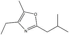 4-Ethyl-2-isobutyl-5-methyloxazole Struktur