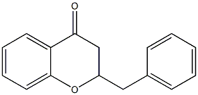 2,3-Dihydro-2-(phenylmethyl)-4H-1-benzopyran-4-one Struktur