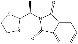 (-)-N-[(R)-1-(1,3-Dithiolane-2-yl)ethyl]phthalimide Struktur