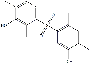 3,3'-Dihydroxy-2,4,4',6'-tetramethyl[sulfonylbisbenzene] Struktur