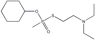 Methylphosphonothioic acid S-(2-diethylaminoethyl)O-cyclohexyl ester Struktur