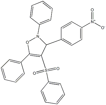 2,5-Diphenyl-3-(4-nitrophenyl)-4-(phenylsulfonyl)-4-isoxazoline Struktur