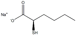 [R,(+)]-2-Mercaptohexanoic acid sodium salt Struktur