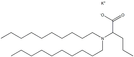 2-(Didecylamino)valeric acid potassium salt Struktur