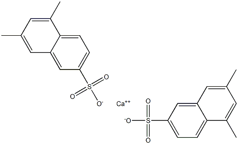 Bis(5,7-dimethyl-2-naphthalenesulfonic acid)calcium salt Struktur