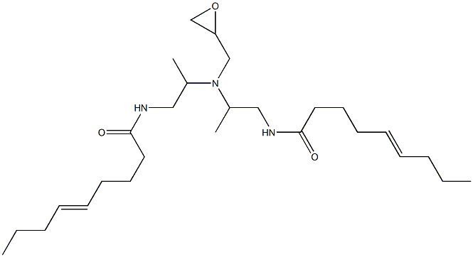 N,N-Bis[2-(5-nonenoylamino)-1-methylethyl]glycidylamine Struktur