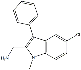 5-Chloro-1-methyl-3-phenyl-1H-indole-2-methanamine Struktur