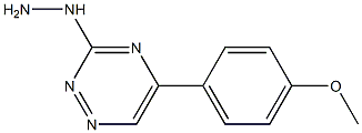 [5-(4-Methoxyphenyl)-1,2,4-triazin-3-yl]hydrazine Struktur