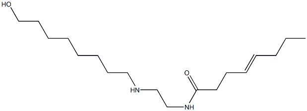 N-[2-[(8-Hydroxyoctyl)amino]ethyl]-4-octenamide Struktur