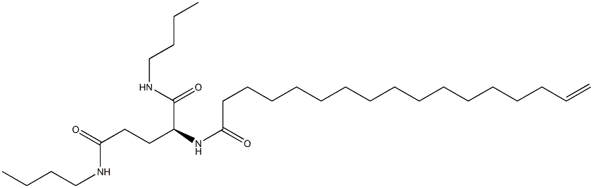 N2-(16-Heptadecenoyl)-N1,N5-dibutylglutaminamide Struktur