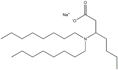 3-(Dioctylamino)heptanoic acid sodium salt Struktur