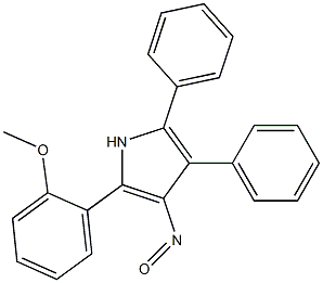 2,3-Diphenyl-5-(2-methoxyphenyl)-4-nitroso-1H-pyrrole Struktur