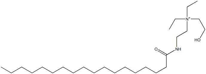 N,N-Diethyl-N-(2-hydroxyethyl)-2-[(1-oxooctadecyl)amino]ethanaminium Struktur