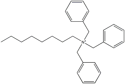 Octyltribenzylaminium Struktur