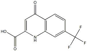 7-Trifluoromethyl-1,4-dihydro-4-oxoquinoline-2-carboxylic acid Struktur