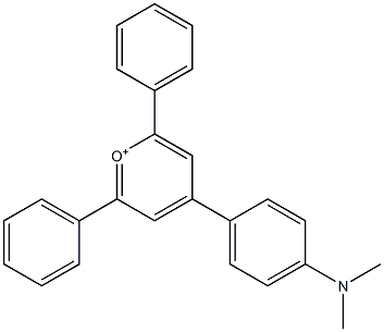 4-[4-(Dimethylamino)phenyl]-2,6-diphenylpyrylium Struktur