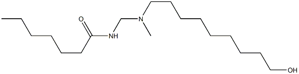 N-[[N-(9-Hydroxynonyl)-N-methylamino]methyl]heptanamide Struktur