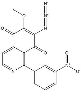 7-Azido-6-methoxy-1-(3-nitrophenyl)isoquinoline-5,8-dione Struktur