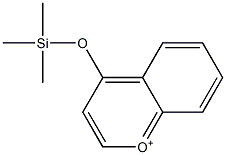 4-(Trimethylsilyloxy)chromenylium Struktur