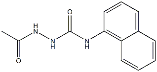 N-[(1-Naphtylcarbamoyl)amino]acetamide Struktur