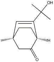 (1S,4S)-6-(1-Hydroxy-1-methylethyl)-4-methylbicyclo[2.2.2]oct-5-en-2-one Struktur