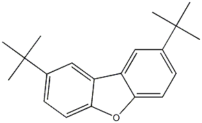 2,8-Di-tert-butyldibenzofuran Struktur