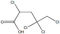 2,4,4,5-Tetrachlorovaleric acid Struktur