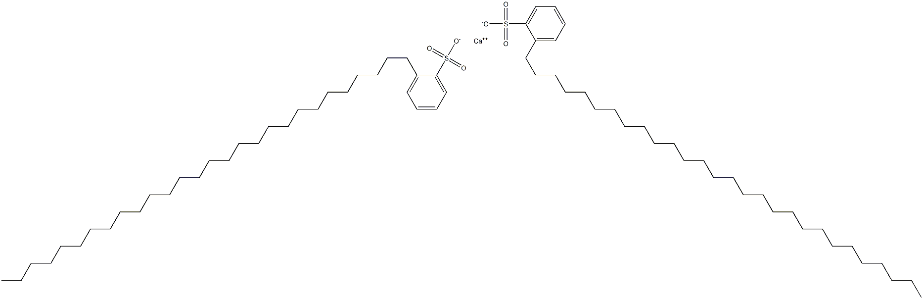 Bis(2-octacosylbenzenesulfonic acid)calcium salt Struktur