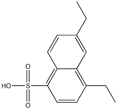 4,6-Diethyl-1-naphthalenesulfonic acid Struktur