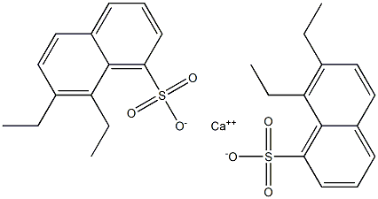 Bis(7,8-diethyl-1-naphthalenesulfonic acid)calcium salt Struktur