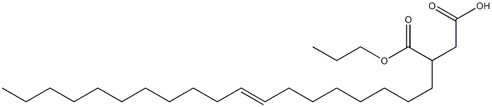 3-(8-Nonadecenyl)succinic acid 1-hydrogen 4-propyl ester Struktur