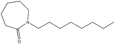 1-Octylhexahydro-1H-azepine-2-one Struktur